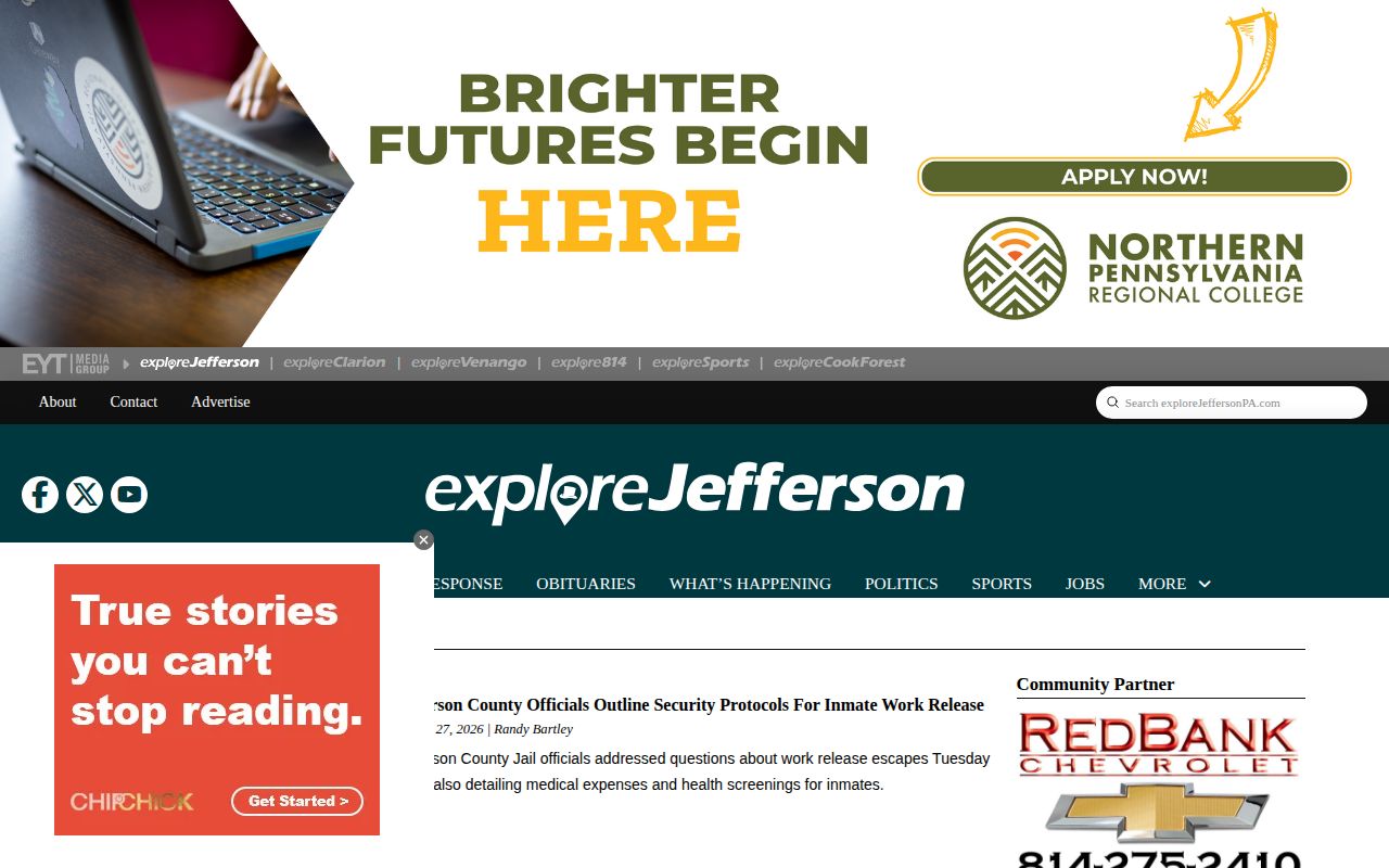 Jefferson County Jail news-record archive from exploreJefferson